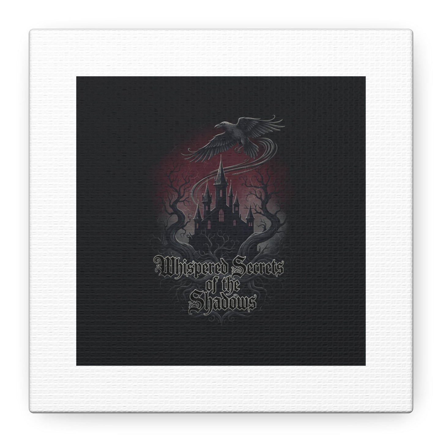 Whispered Secrets of the Shadows Castle Wall Art, Matte Canvas | Gothic Medieval Decor
