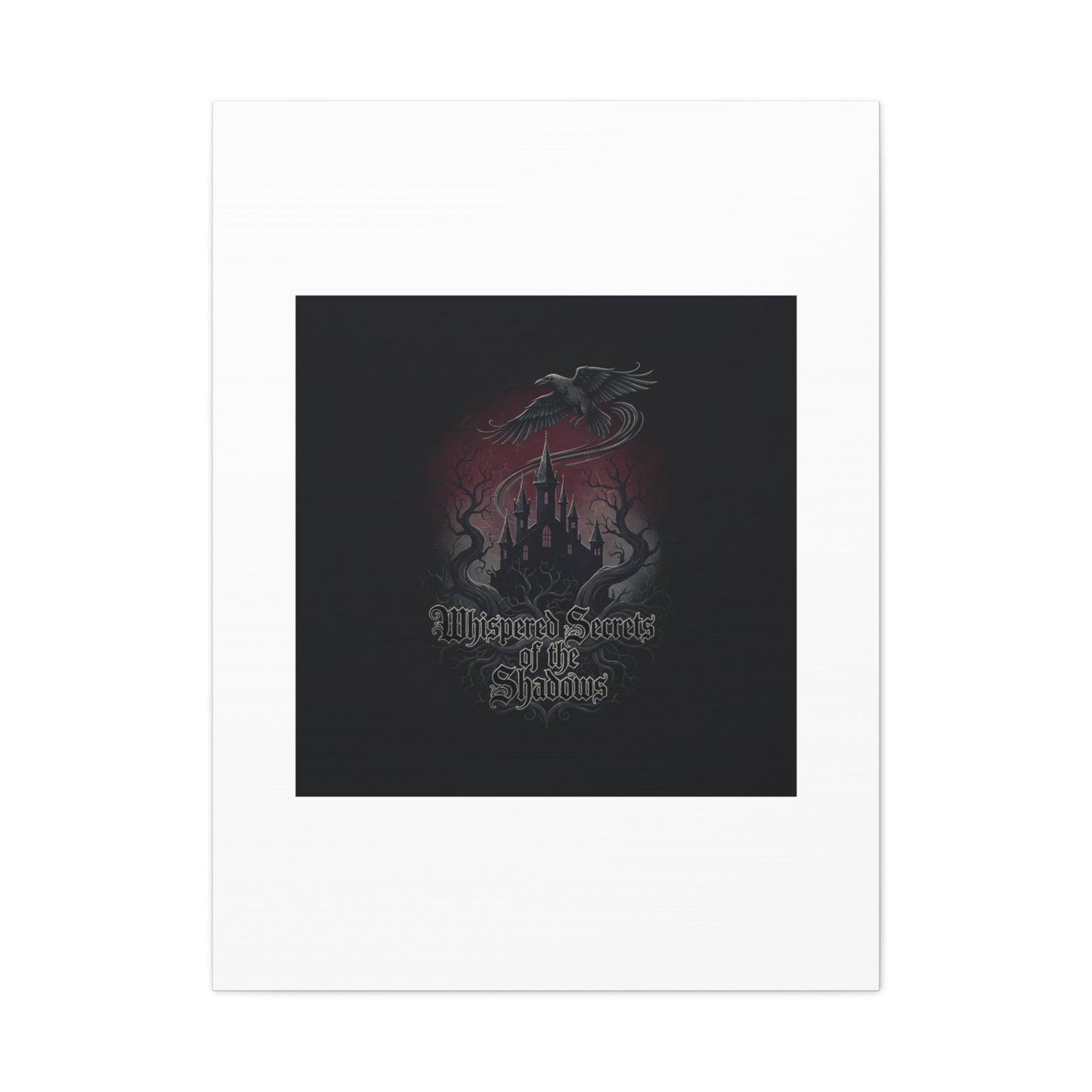 Whispered Secrets of the Shadows Castle Wall Art, Matte Canvas | Gothic Medieval Decor