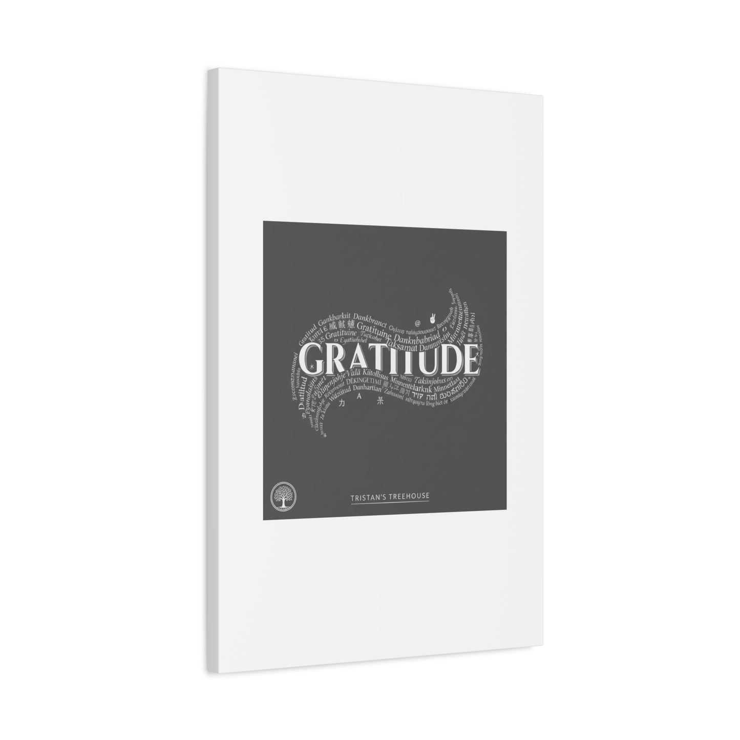 Gratitude Wall Art Matte Canvas | Tiny Treats, sweet uplifting print