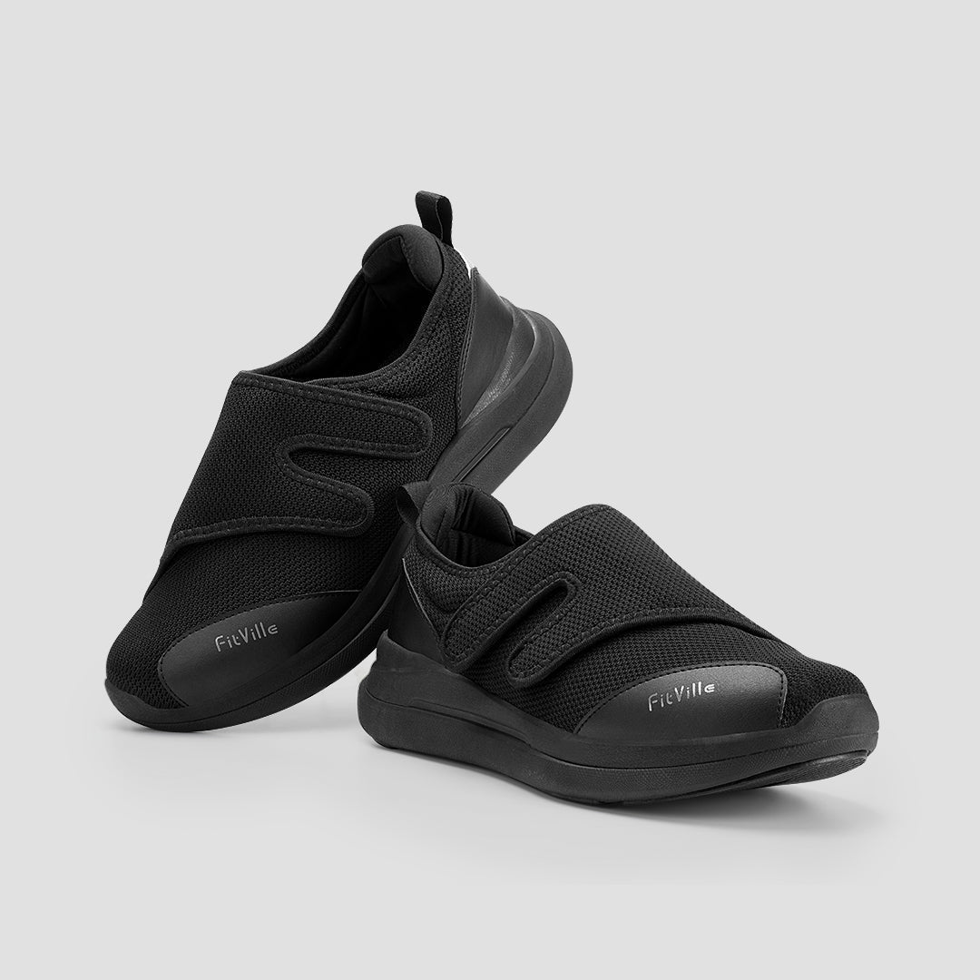FitVille Women's EasyTop Diabetic Shoes V1