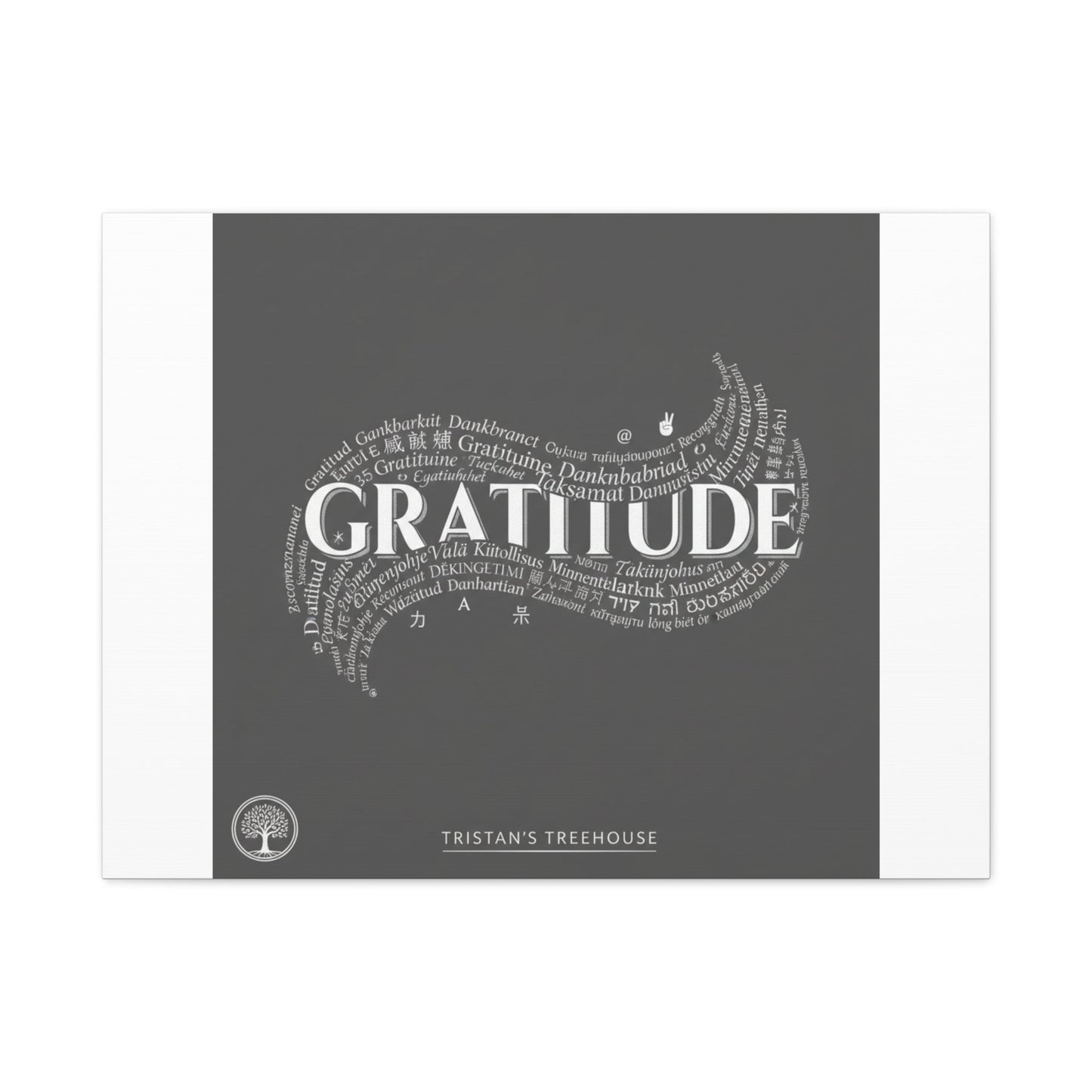 Gratitude Wall Art Matte Canvas | Tiny Treats, sweet uplifting print