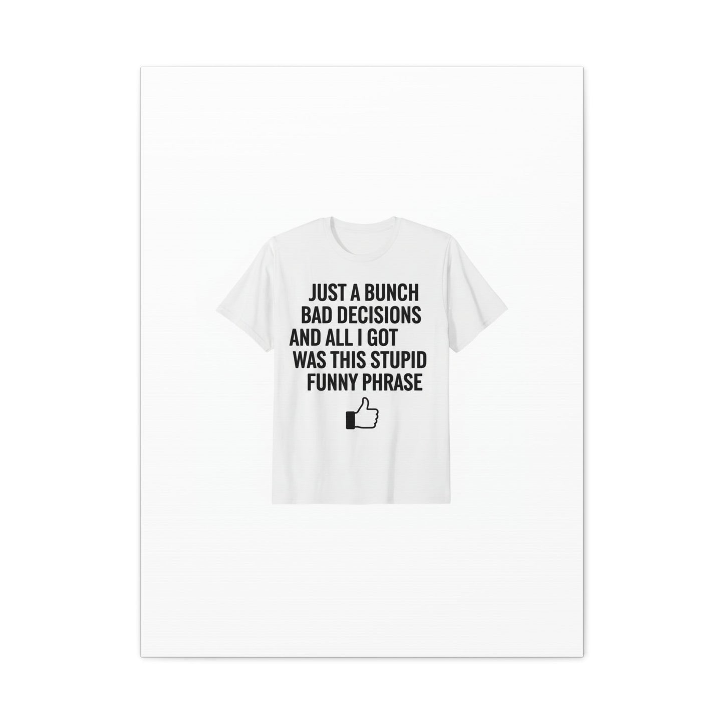 self-deprecating quote Canvas | sarcastic introvert wall art, anxiety humor