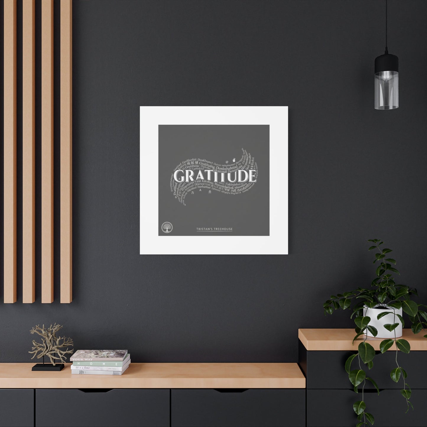 Gratitude Wall Art Matte Canvas | Tiny Treats, sweet uplifting print