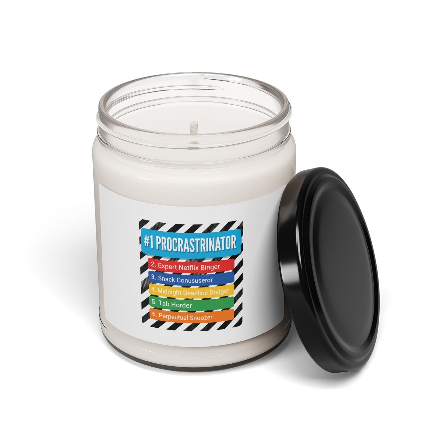 #1 Procrastinator Soy Candle, Top-List Ranking Humor | List-Lover Novelty