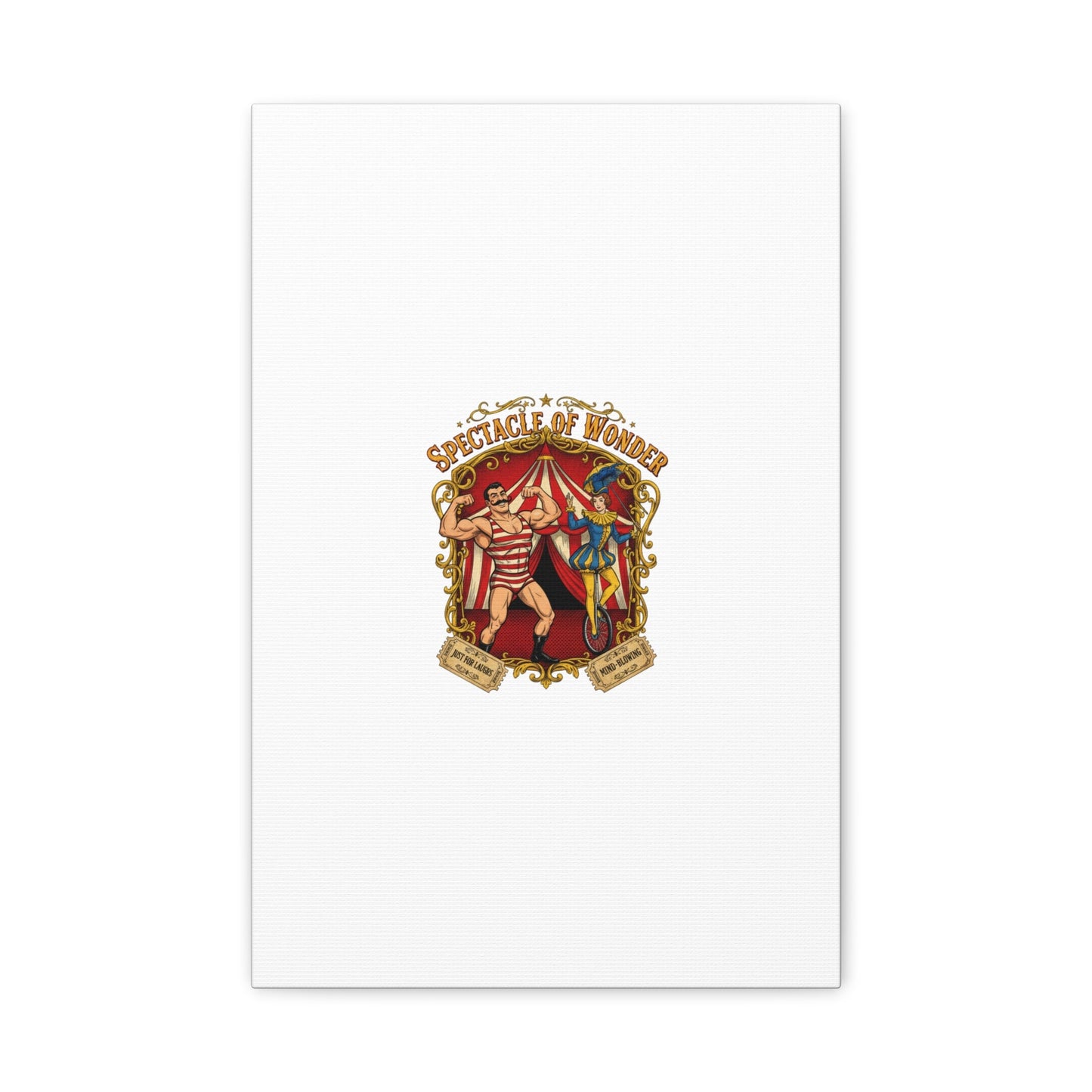 Spectacle of Wonder Circus Art Print, Canvas | Vintage Carnival Design
