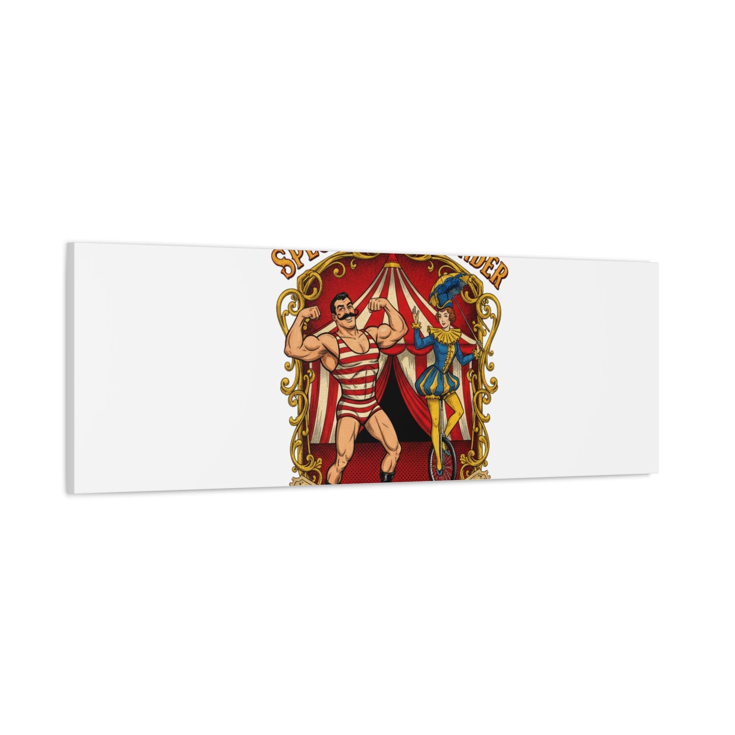 Spectacle of Wonder Circus Art Print, Canvas | Vintage Carnival Design