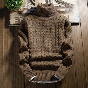 Turtleneck camel