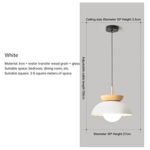 Cream White Wood Grain Chandel