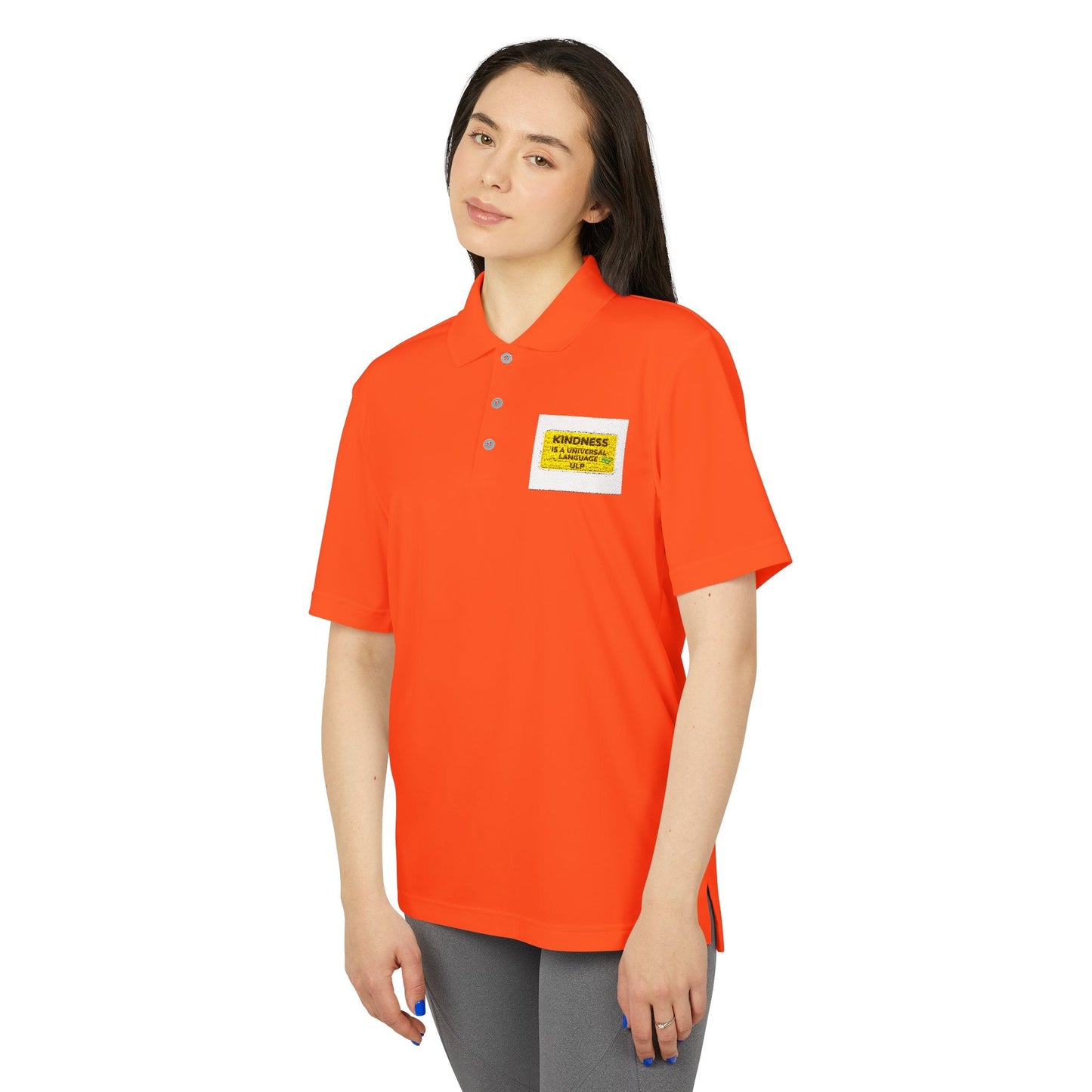 Kindness Is a Universal Language Golf Polo — Motivational Golf Shirt