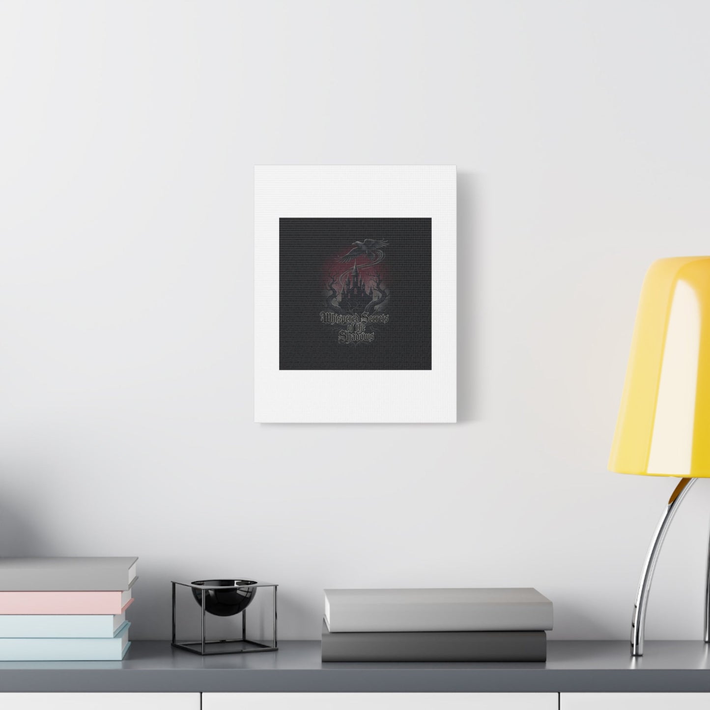 Whispered Secrets of the Shadows Castle Wall Art, Matte Canvas | Gothic Medieval Decor