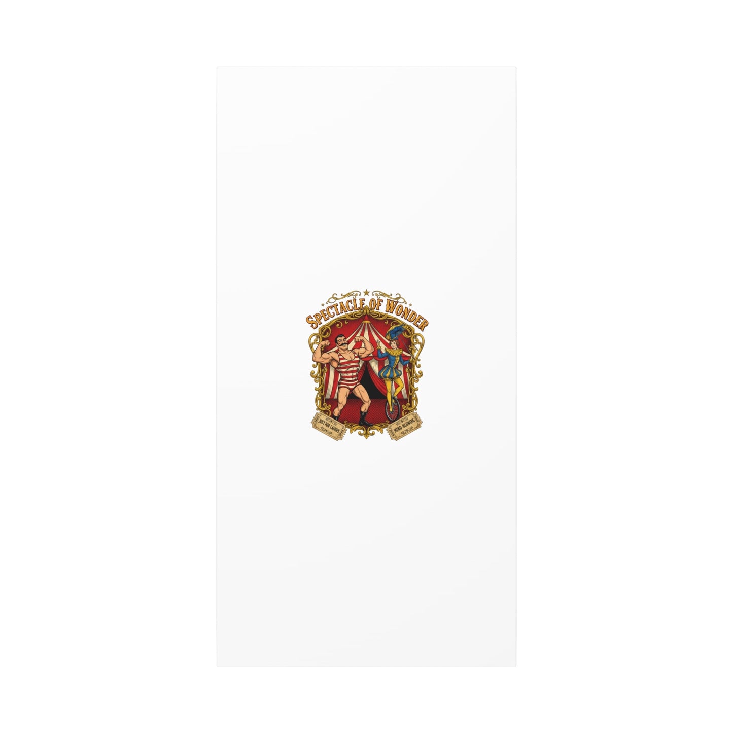 Spectacle of Wonder Circus Art Print, Canvas | Vintage Carnival Design