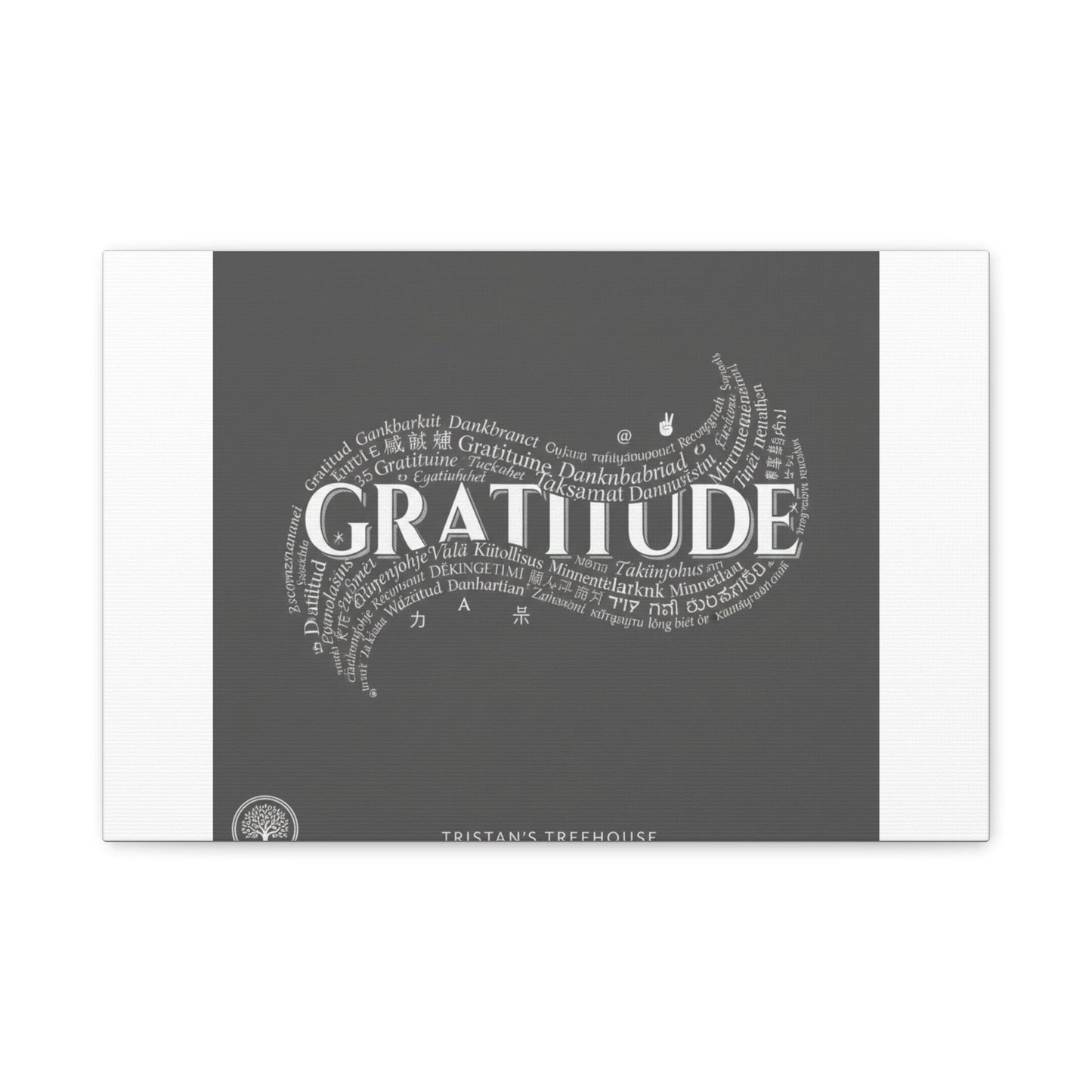 Gratitude Wall Art Matte Canvas | Tiny Treats, sweet uplifting print