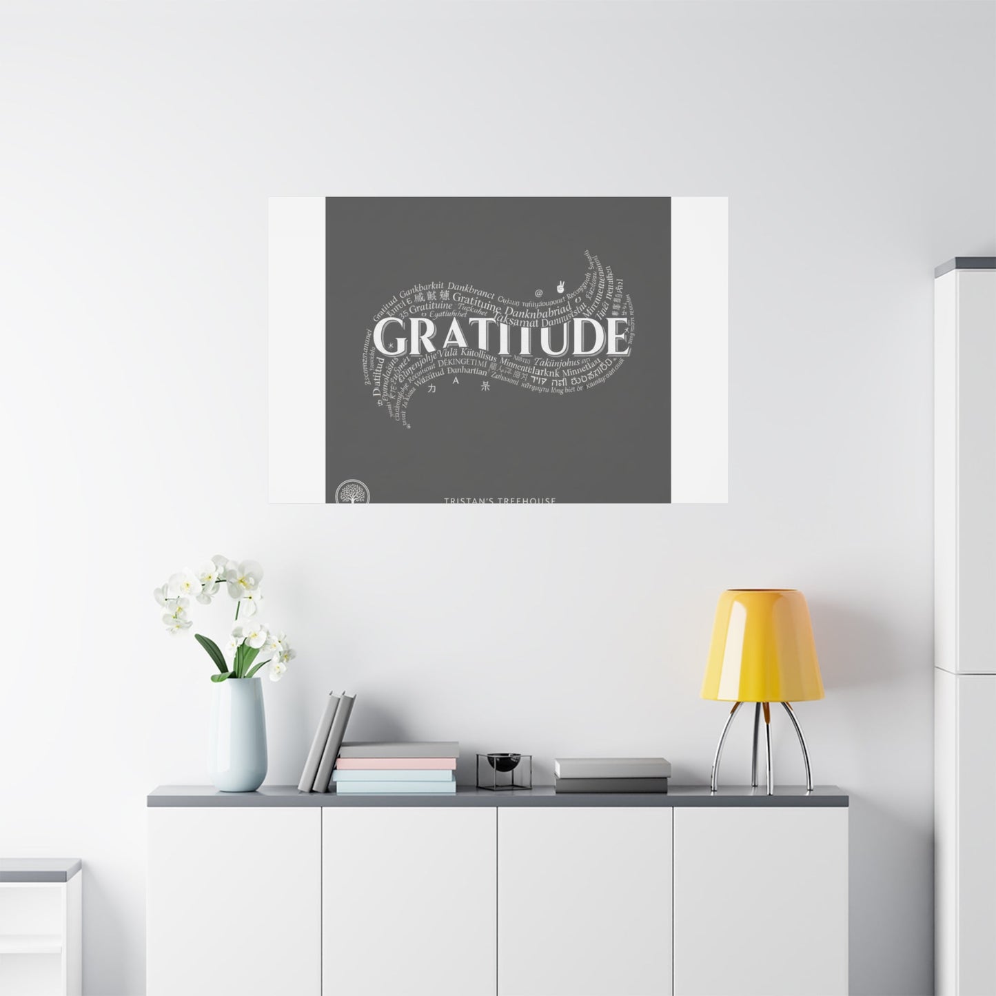 Gratitude Wall Art Matte Canvas | Tiny Treats, sweet uplifting print