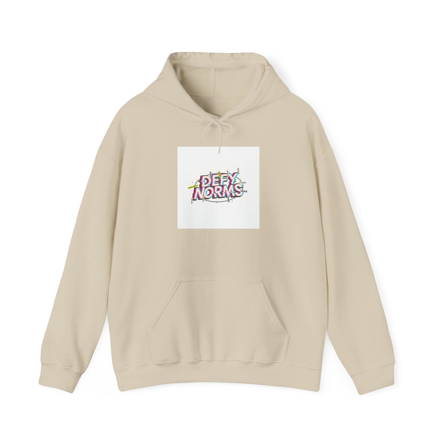 Anti-Norms Glitch Logo Hoodie | anti-aesthetic, chaotic design