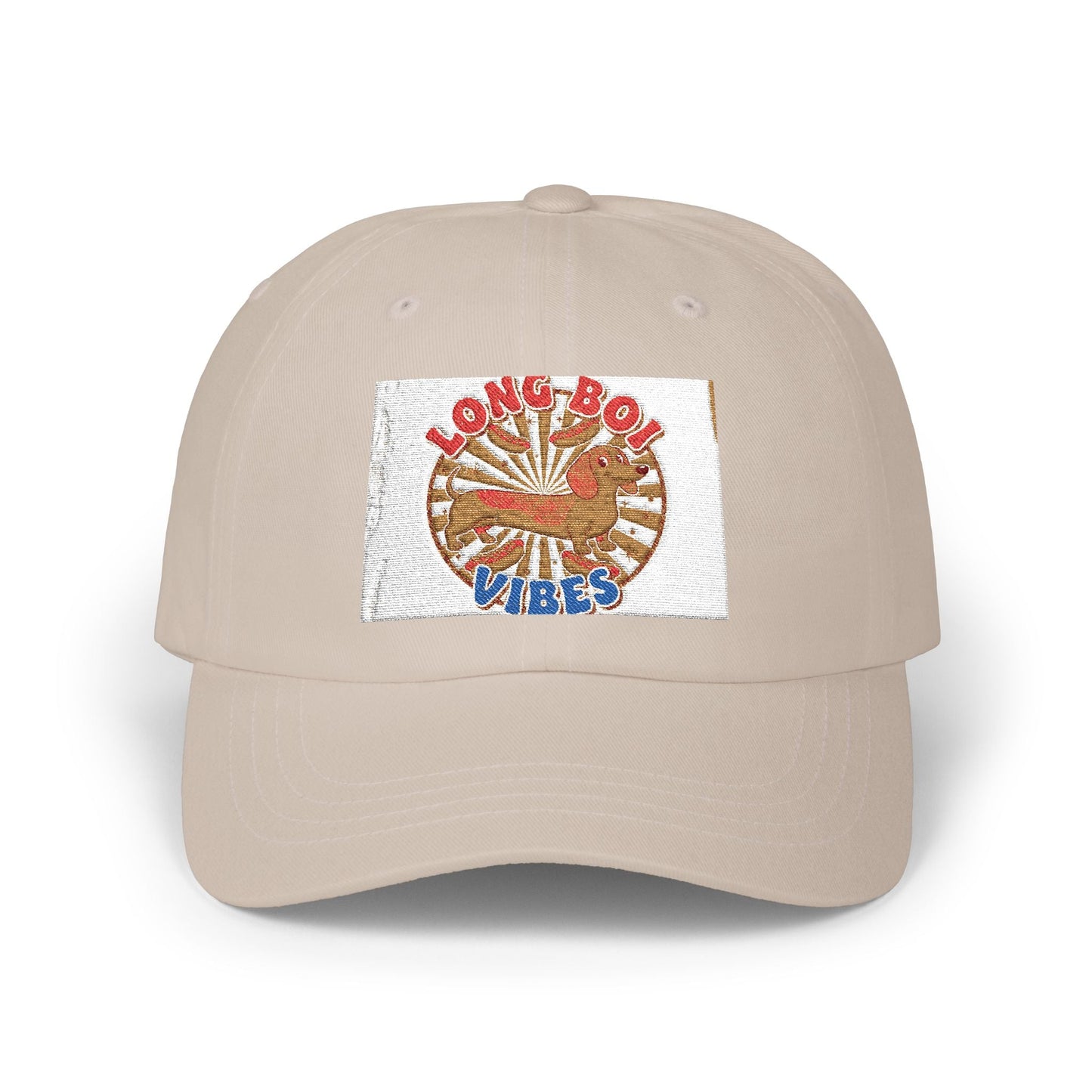 Funny Weiner Dog Meme Classic Dad Cap — Long Boy Graphic