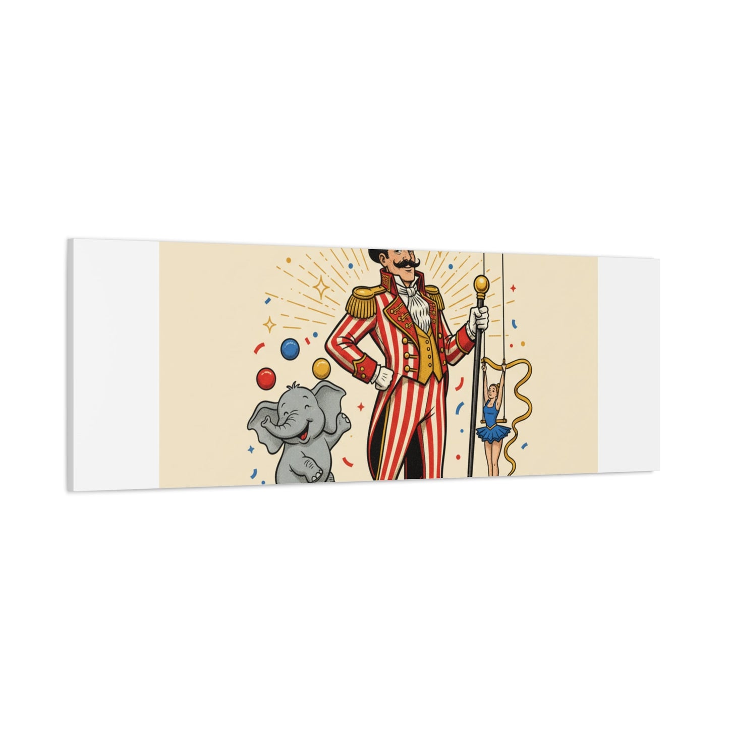 Join the Spectacle Circus Art Print | Matte Canvas, Stretched, Vintage Carnival Design