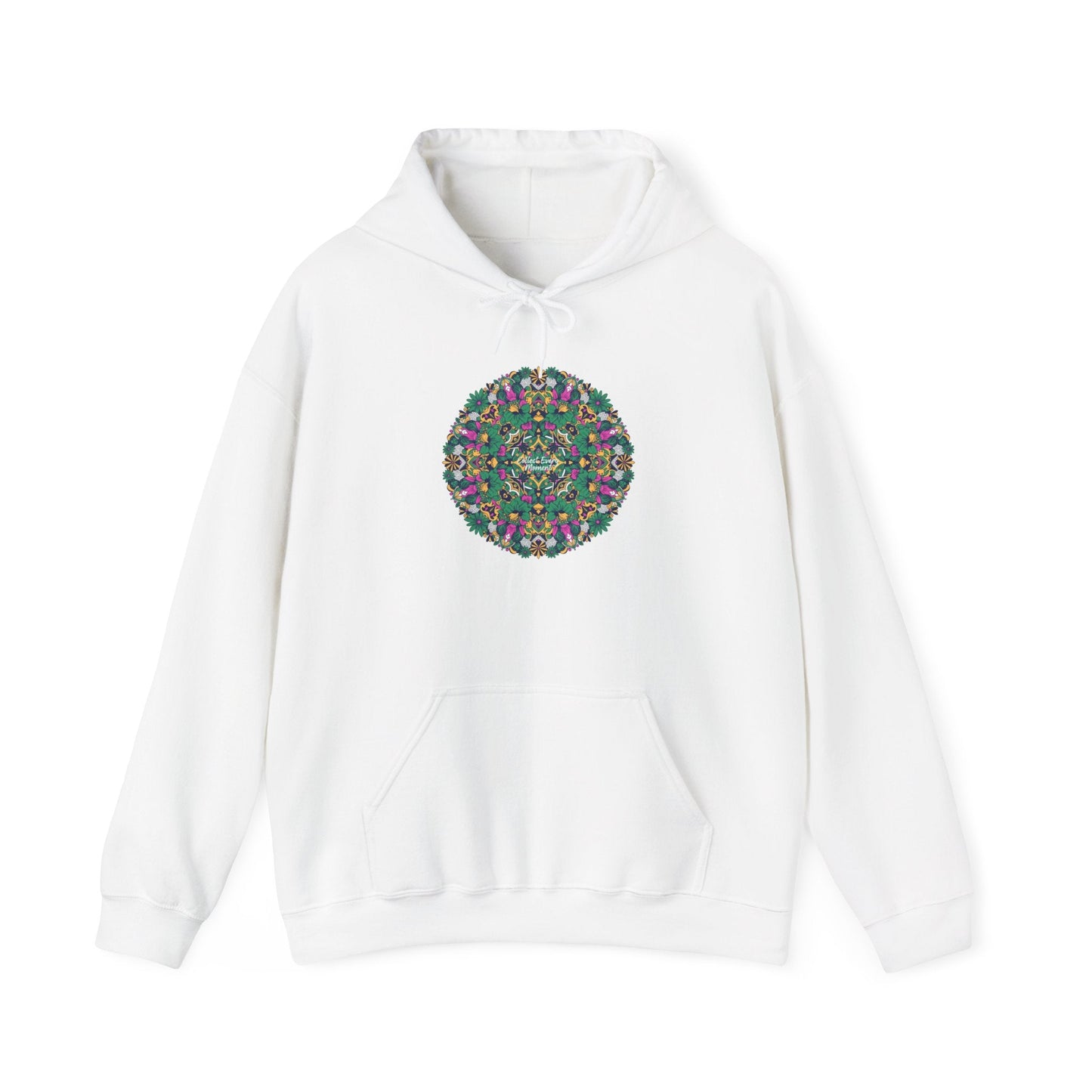 Psychedelic Botanical Mandala Hoodie | Festival Art Sweatshirt