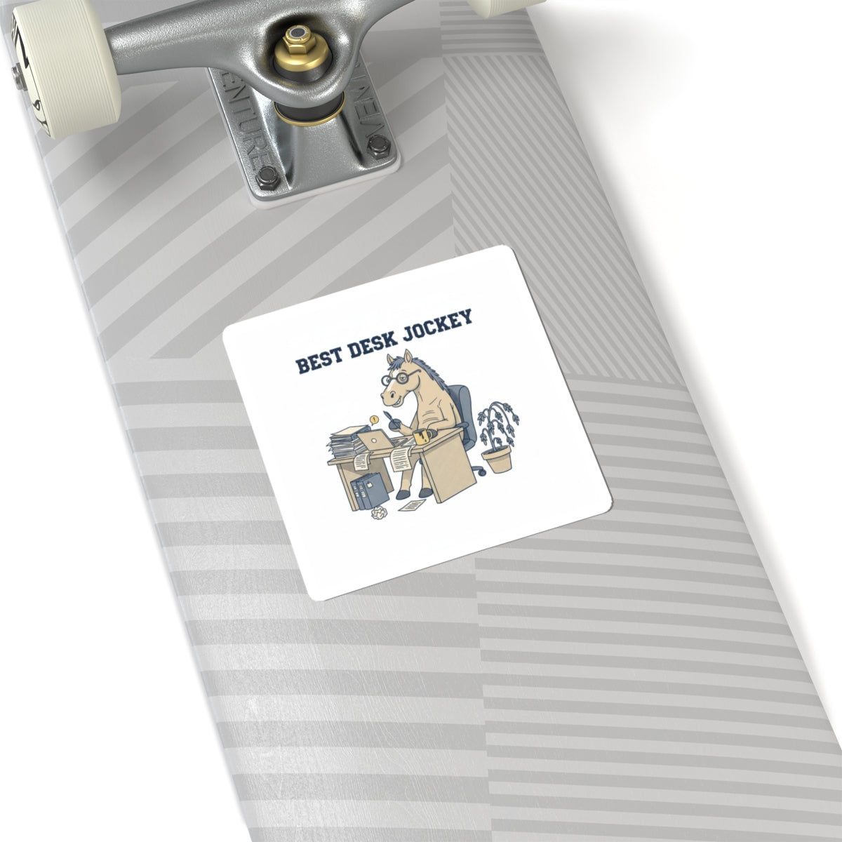 Best Desk Jockey Kiss-Cut Stickers | Workhorse Office Humor, Burnout Parody