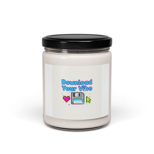 Download Your Vibe Candle | Y2K Retro Tech, Pixel floppy icon soy jar