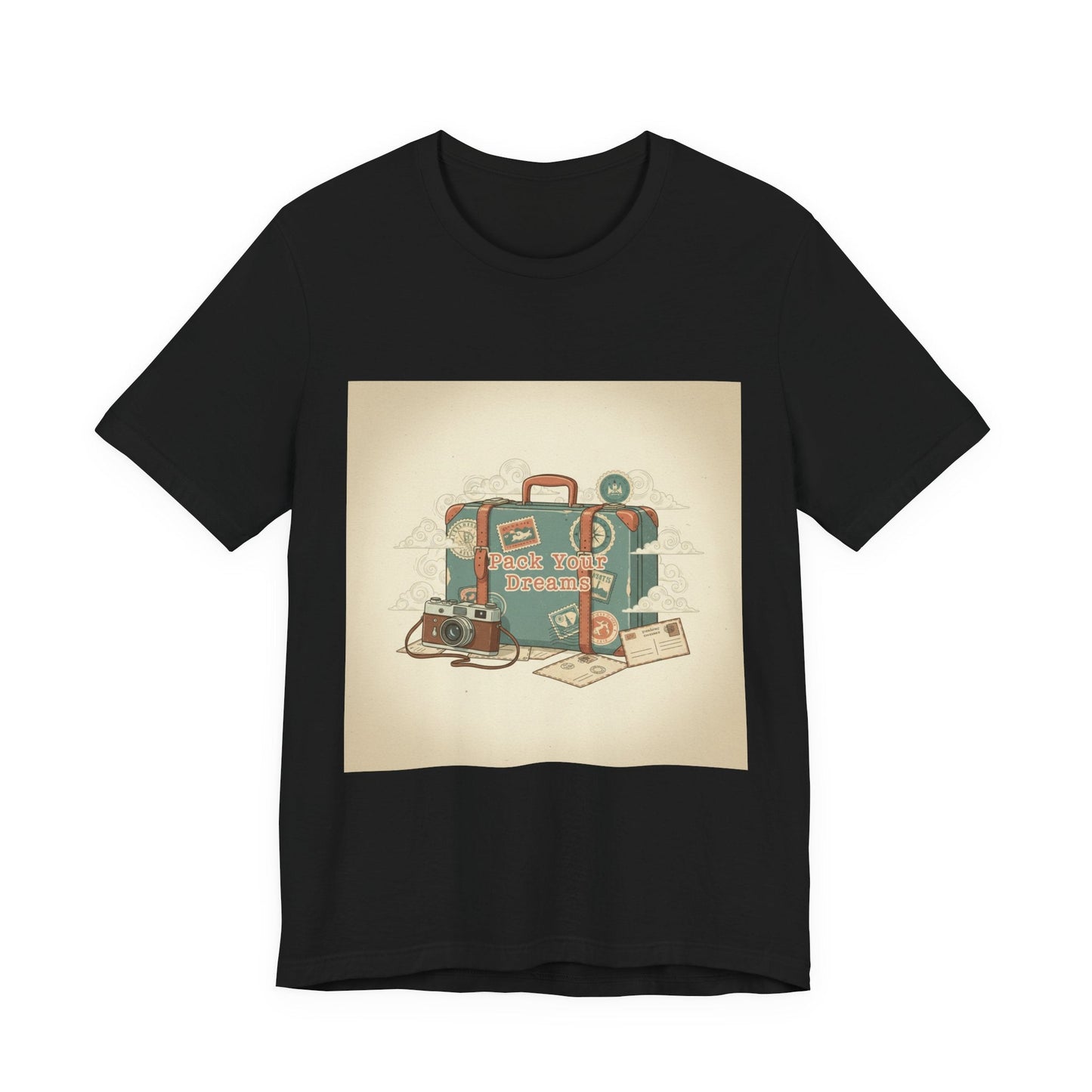 Retro Travel Postcard Tee | passport stamp, wanderlust design