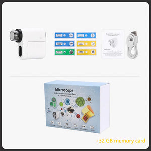 DV microscope white+32GB memory card