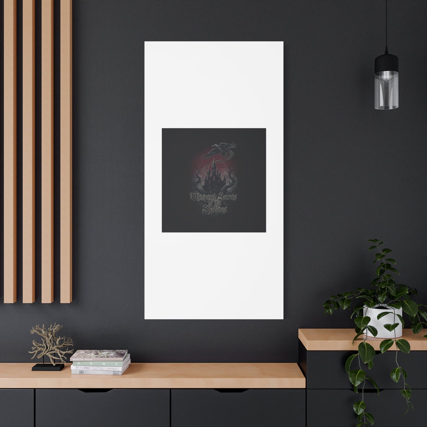 Whispered Secrets of the Shadows Castle Wall Art, Matte Canvas | Gothic Medieval Decor
