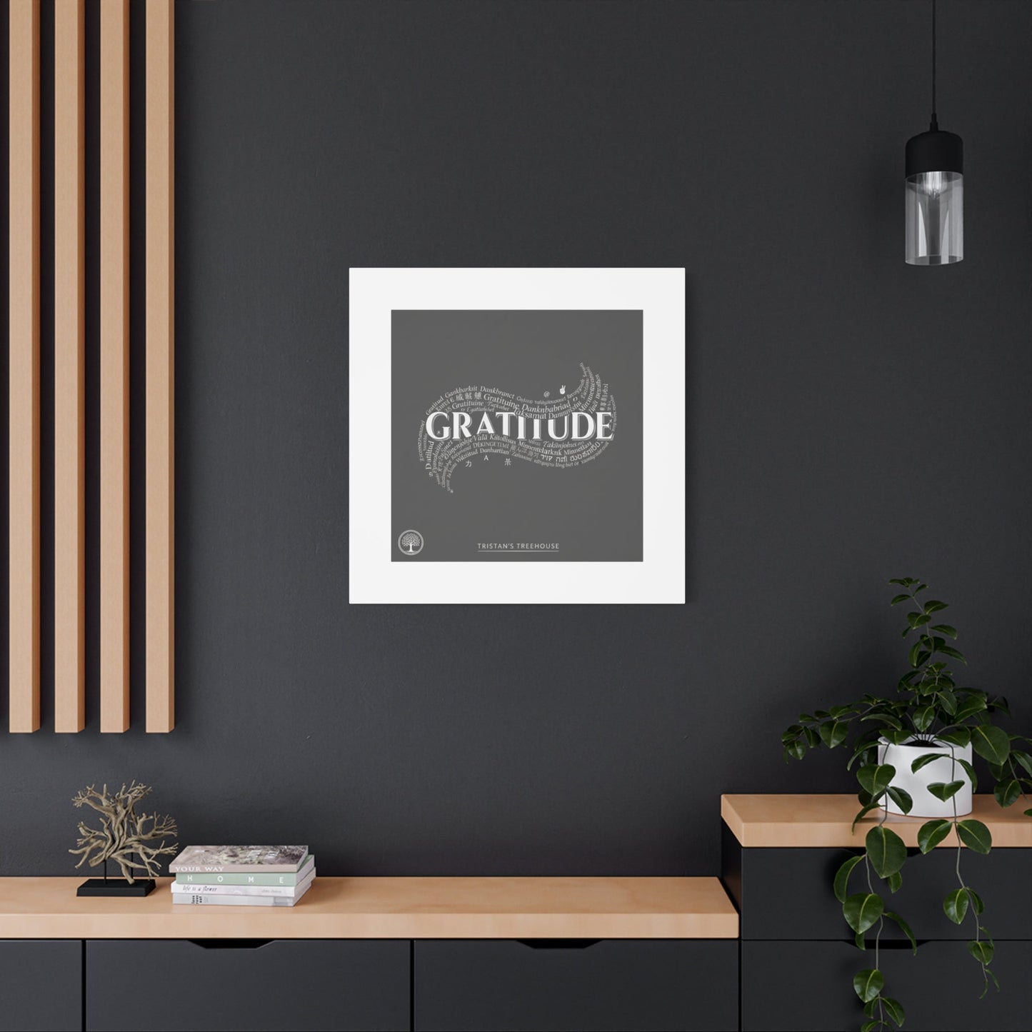 Gratitude Wall Art Matte Canvas | Tiny Treats, sweet uplifting print