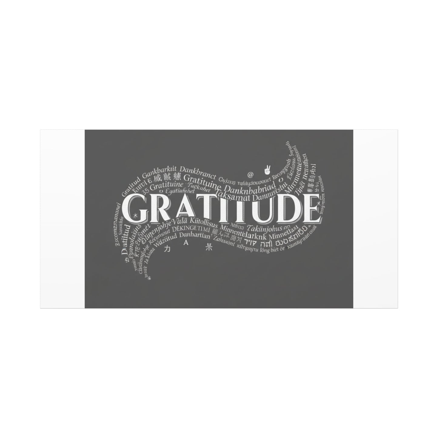 Gratitude Wall Art Matte Canvas | Tiny Treats, sweet uplifting print