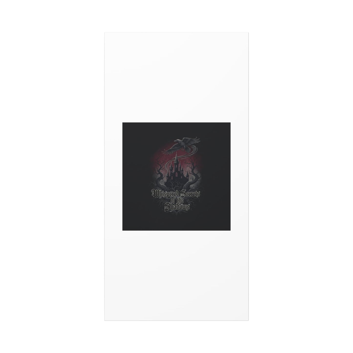 Whispered Secrets of the Shadows Castle Wall Art, Matte Canvas | Gothic Medieval Decor