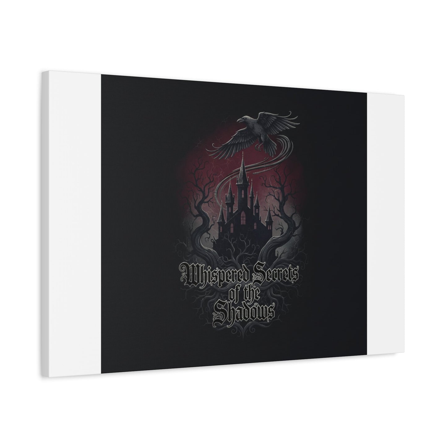 Whispered Secrets of the Shadows Castle Wall Art, Matte Canvas | Gothic Medieval Decor