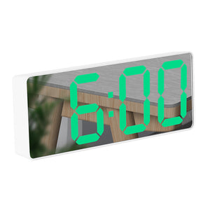 Rectangular White Shell Mirror Surface Green Light