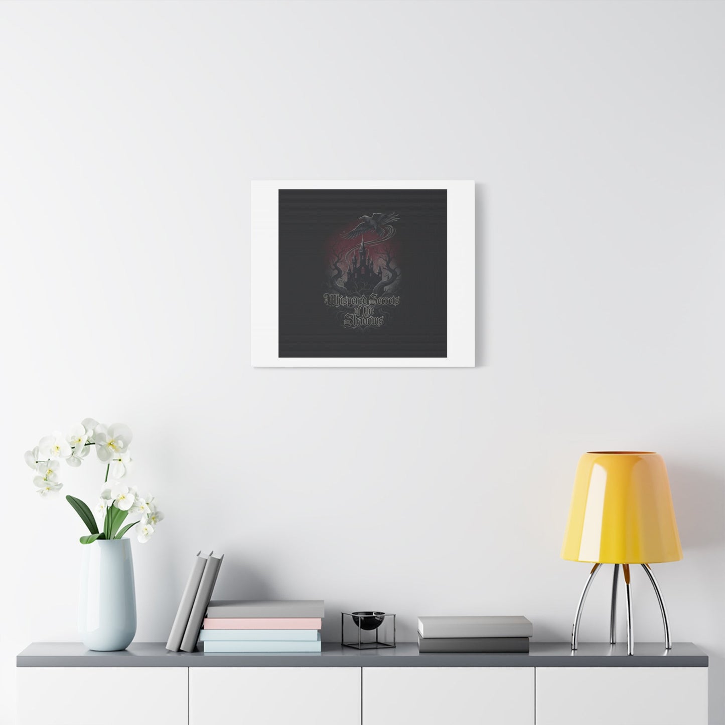 Whispered Secrets of the Shadows Castle Wall Art, Matte Canvas | Gothic Medieval Decor