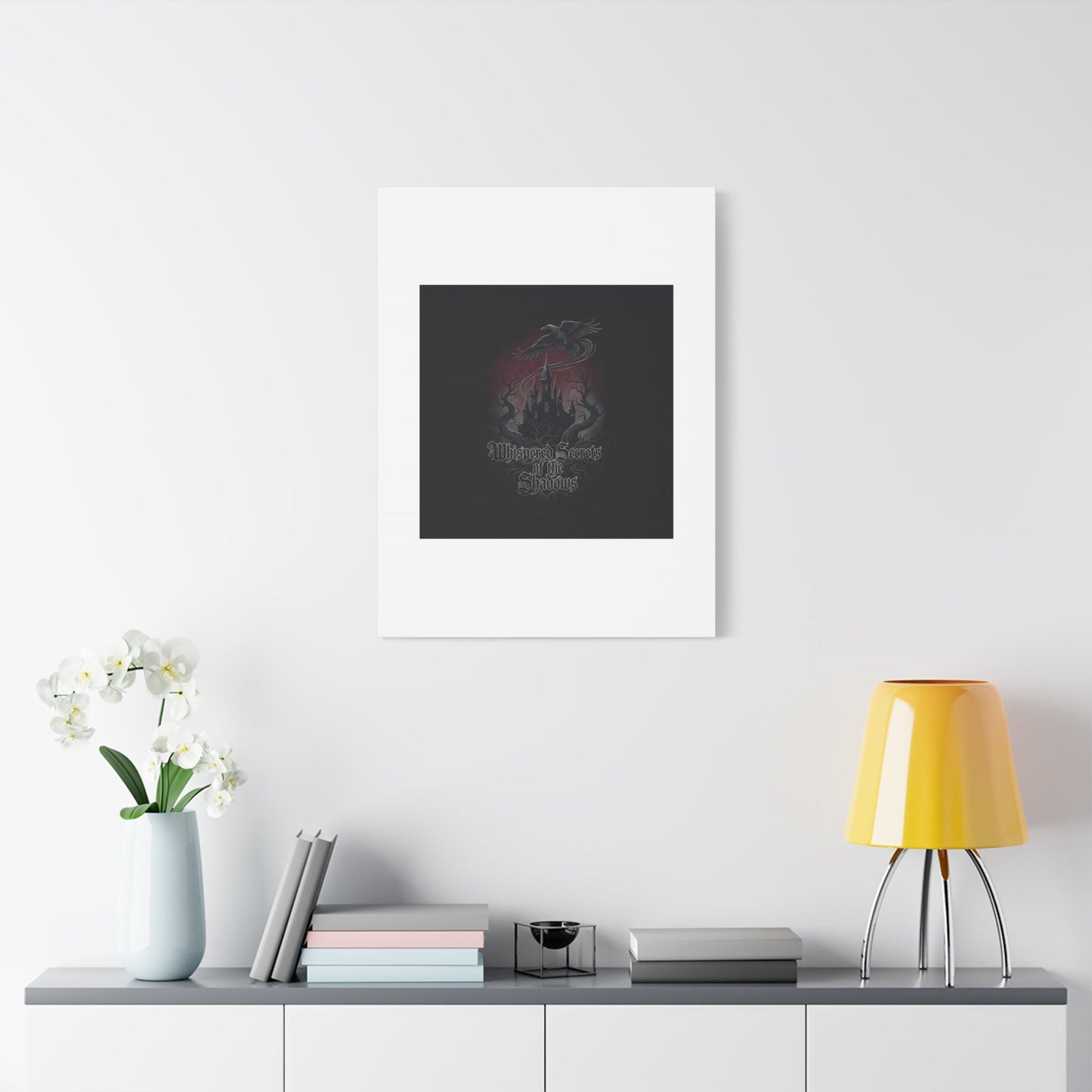 Whispered Secrets of the Shadows Castle Wall Art, Matte Canvas | Gothic Medieval Decor