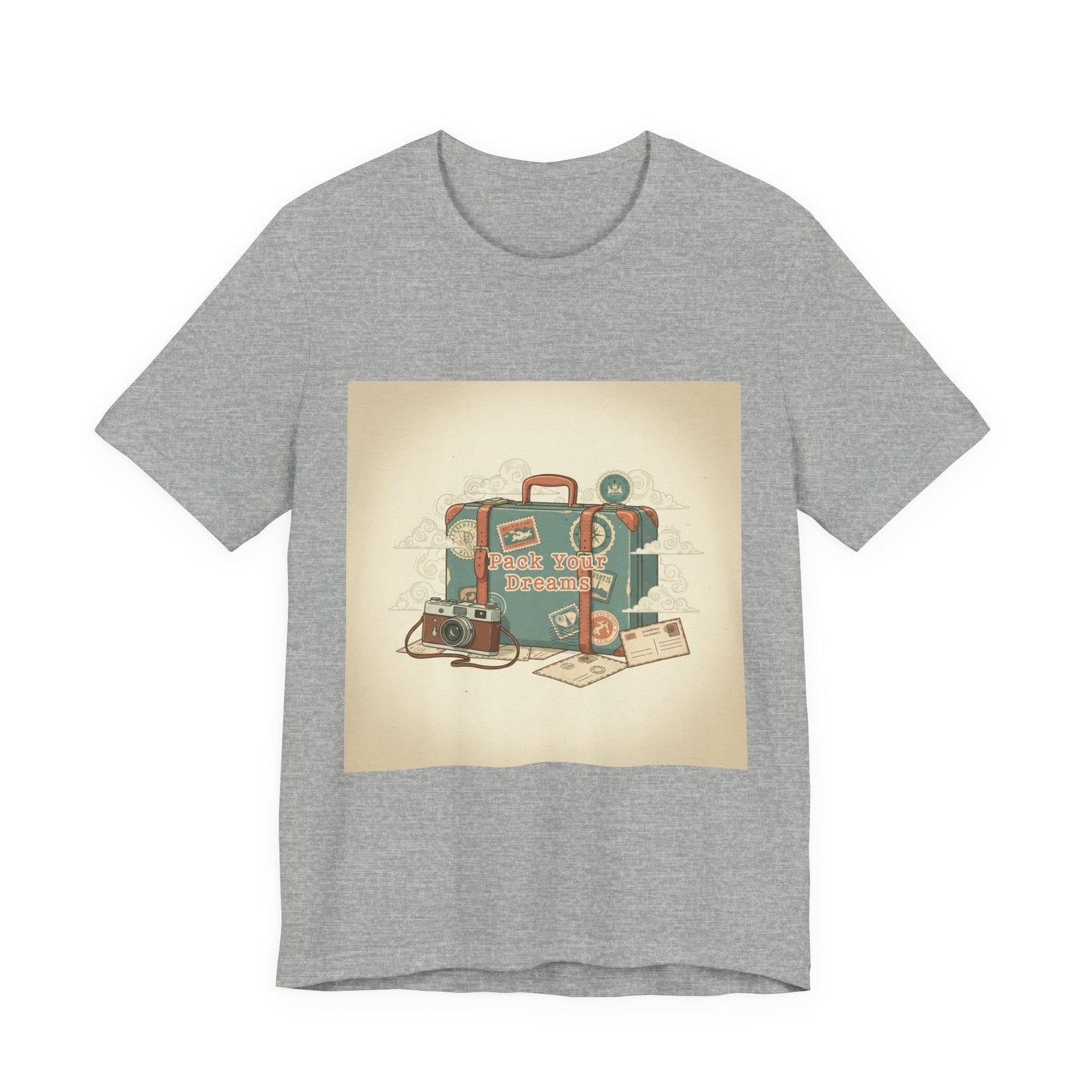 Retro Travel Postcard Tee | passport stamp, wanderlust design