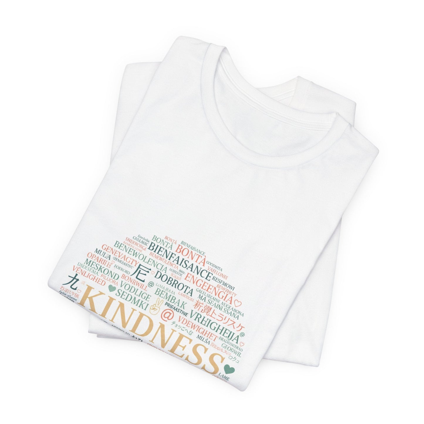 Kindness Word Cloud Tee | Fresh Start Minimalism, reset mode apparel