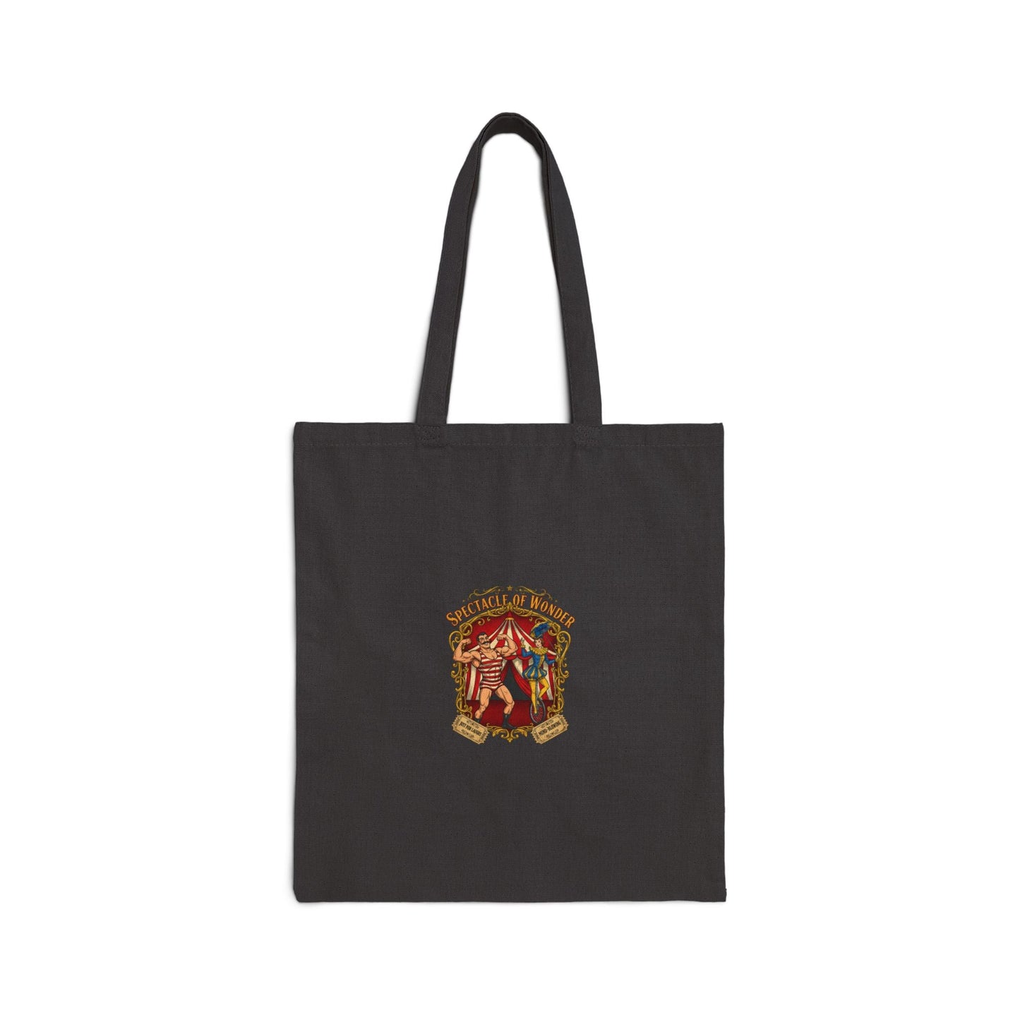 Vintage Circus Poster Tote | Campy Carnival Design, striped marquee aesthetic