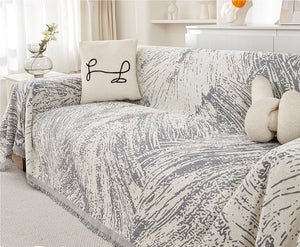Mottled light and shadow gray