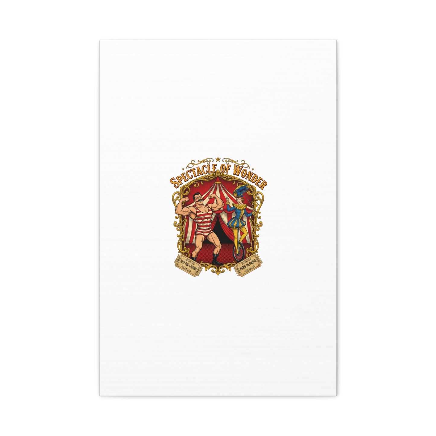 Spectacle of Wonder Circus Art Print, Canvas | Vintage Carnival Design