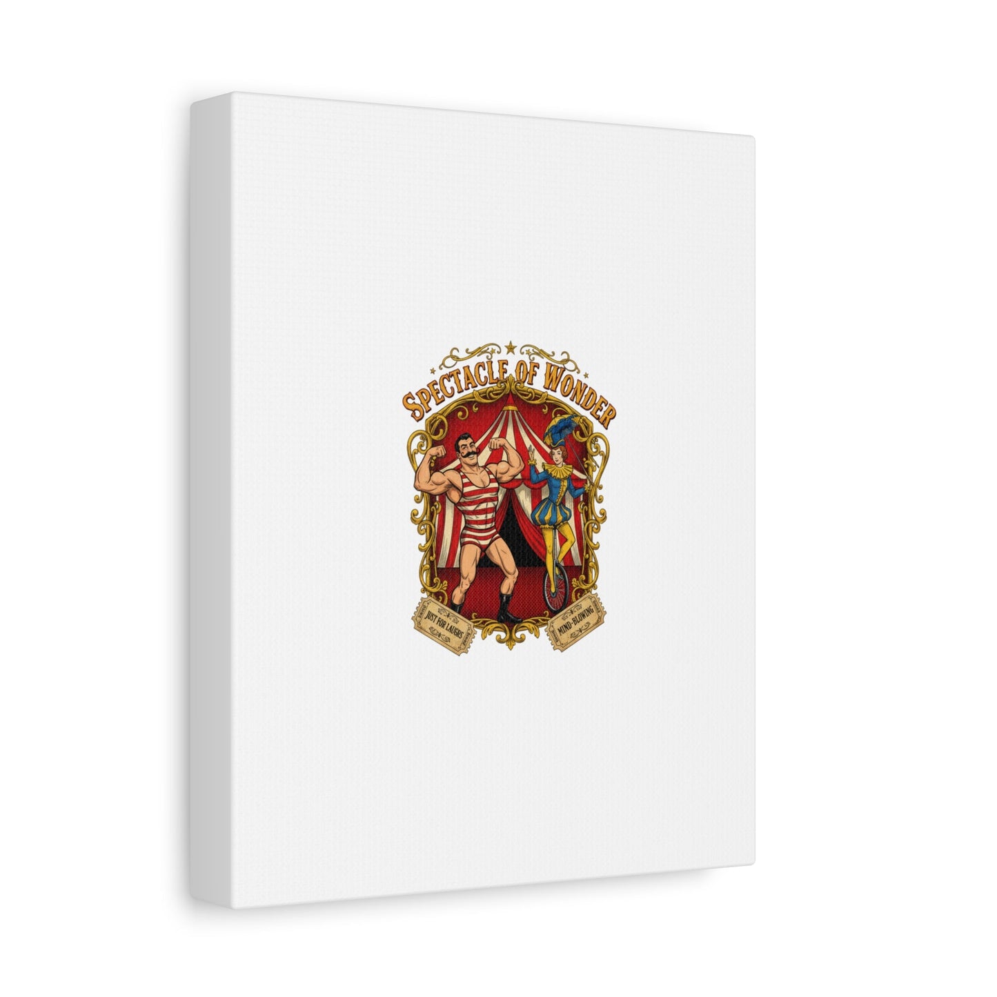 Spectacle of Wonder Circus Art Print, Canvas | Vintage Carnival Design