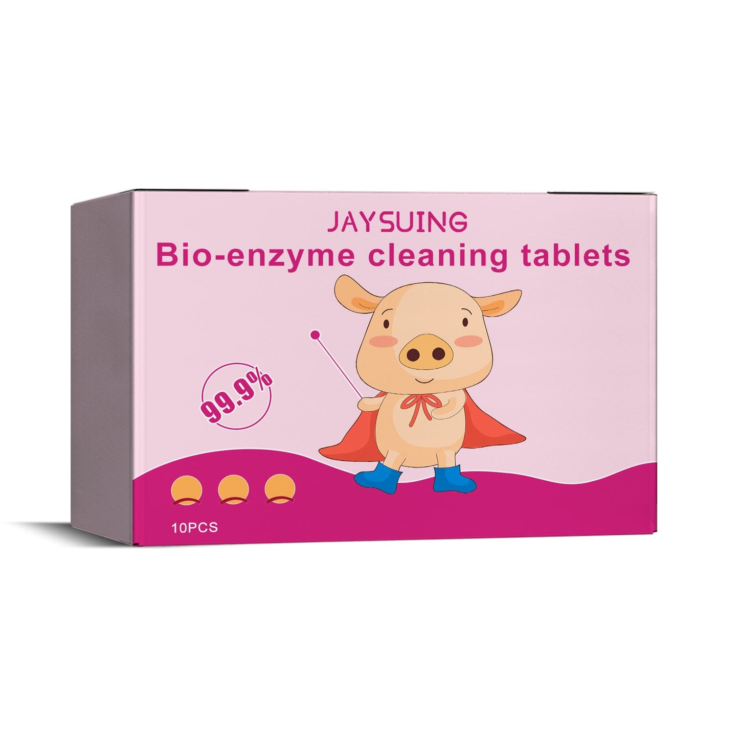 Bioenzyme Explosion Salt Effervescent Tablets, Cleaning Clothing Yellow Stubborn Stains Coffee Stains Cleaning Tablets