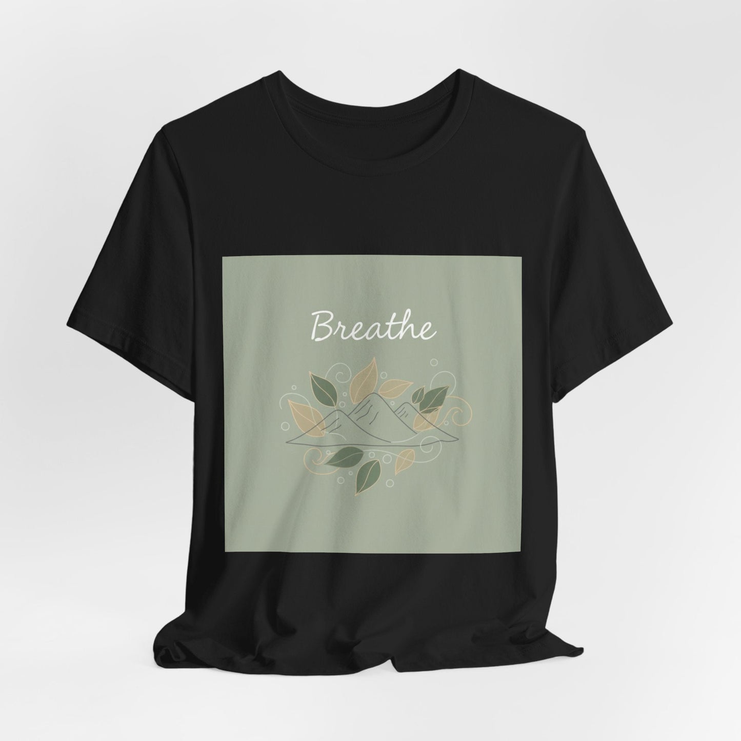 Breathe Leaf Line Tee | nature vibes, calming minimal