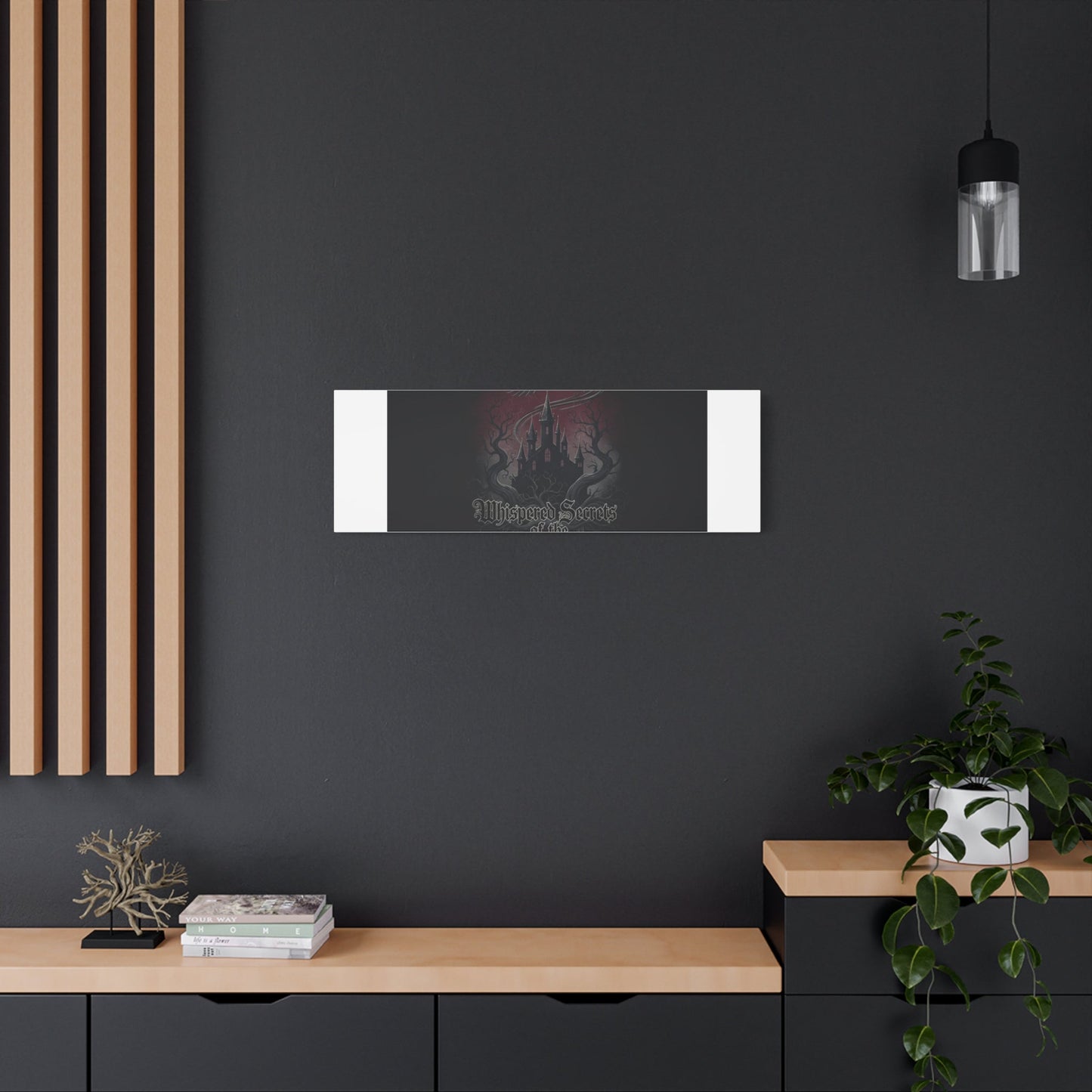 Whispered Secrets of the Shadows Castle Wall Art, Matte Canvas | Gothic Medieval Decor