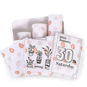 3 rolls of 50mm * 3.5m self-adhesive thermosensitive paper