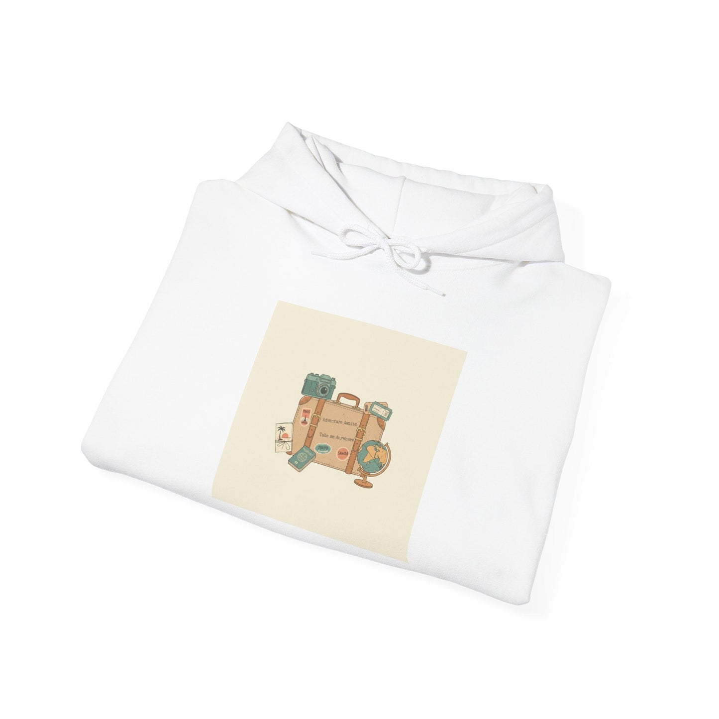 Vintage Postcard Travel Stamp Hoodie | retro travel, passport stamp