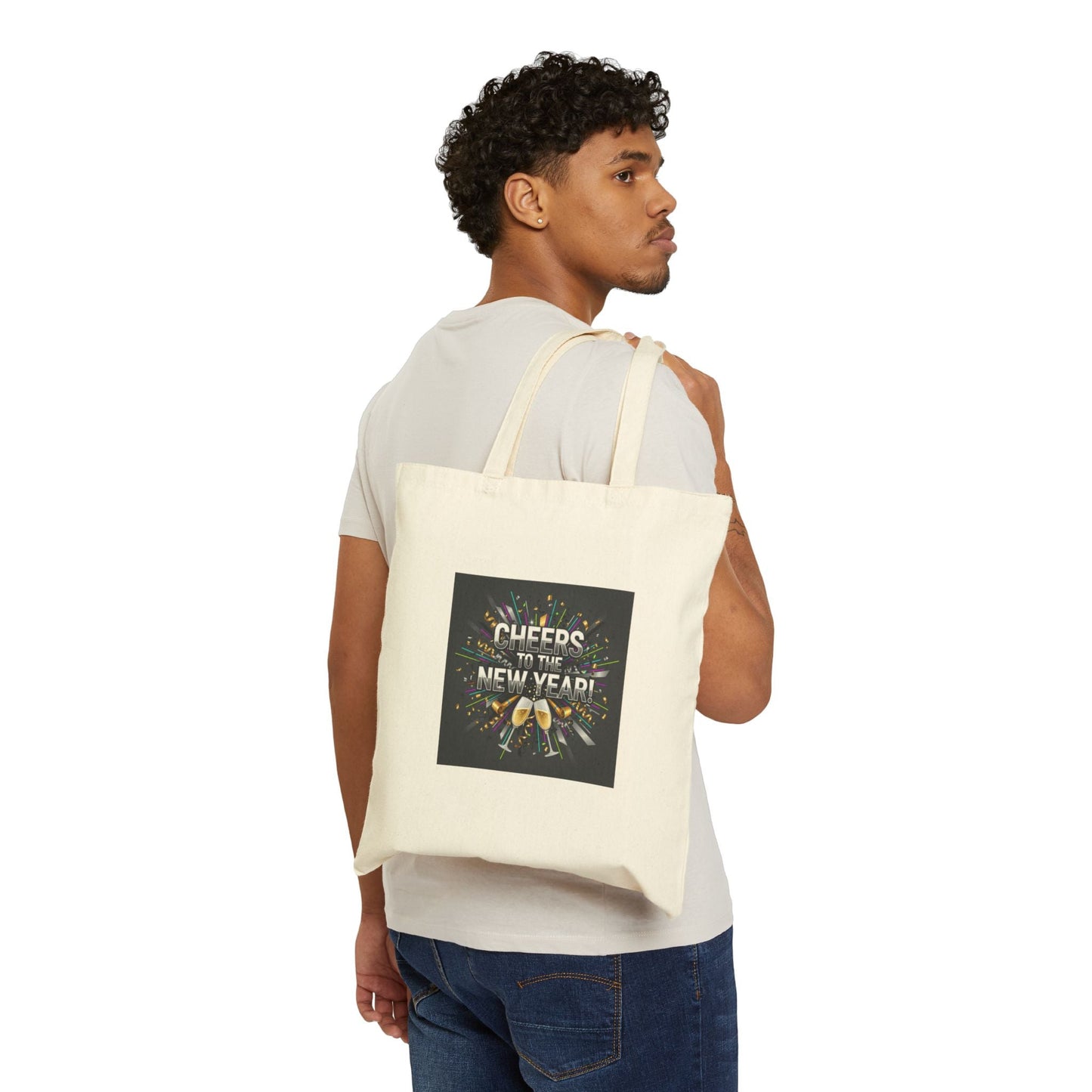 Cheers to the New Year Tote | NYE 2026 Countdown, Champagne Sparkle