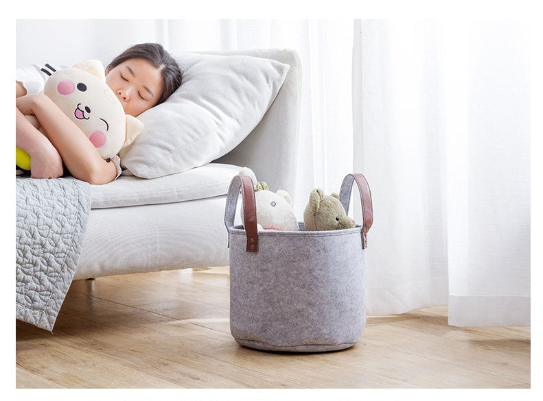 Portable clothing toy storage basket