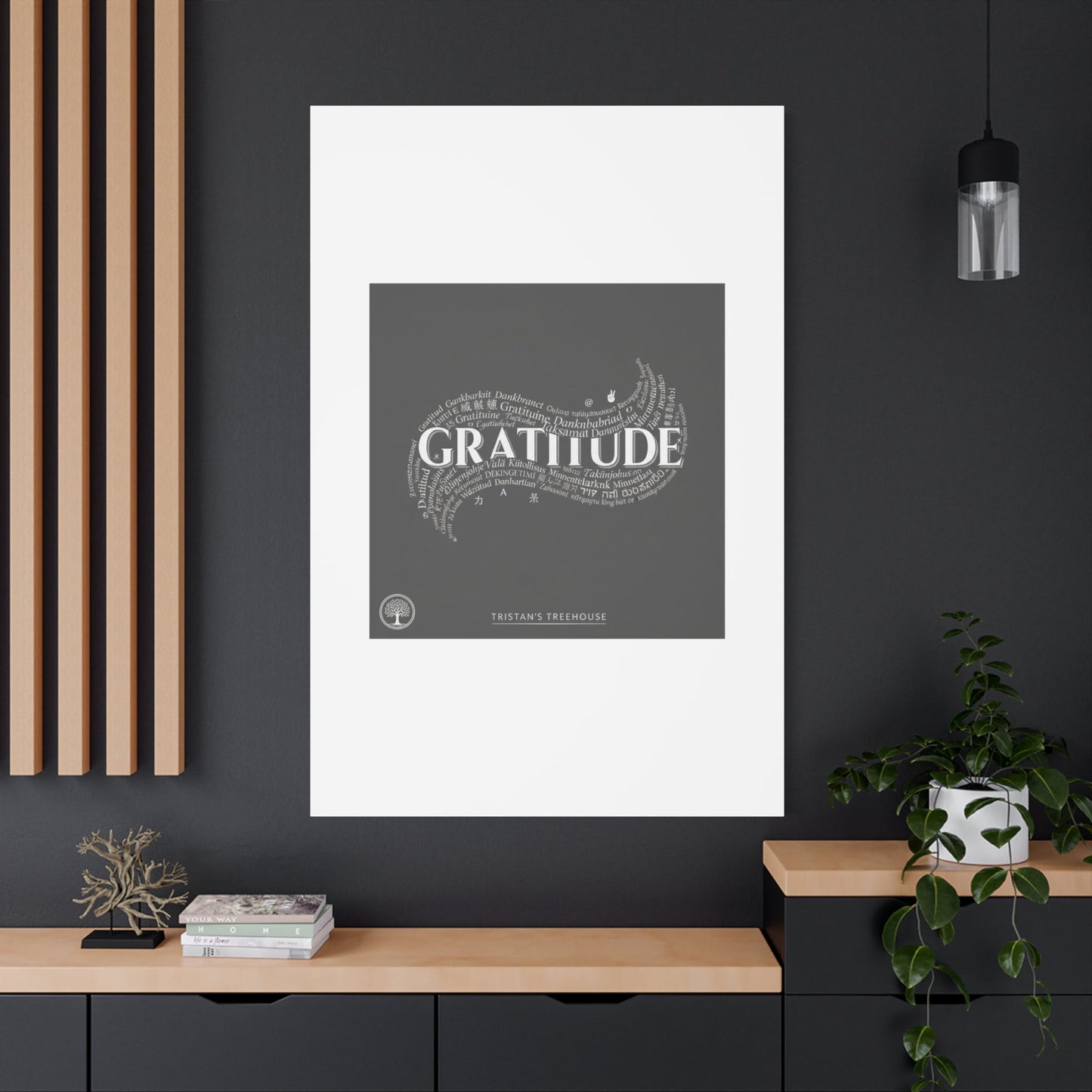 Gratitude Wall Art Matte Canvas | Tiny Treats, sweet uplifting print