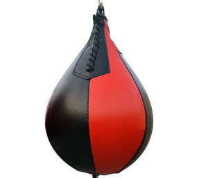 Pear shaped red and black