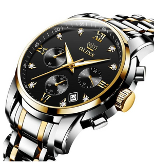 2858 steel belt gold black