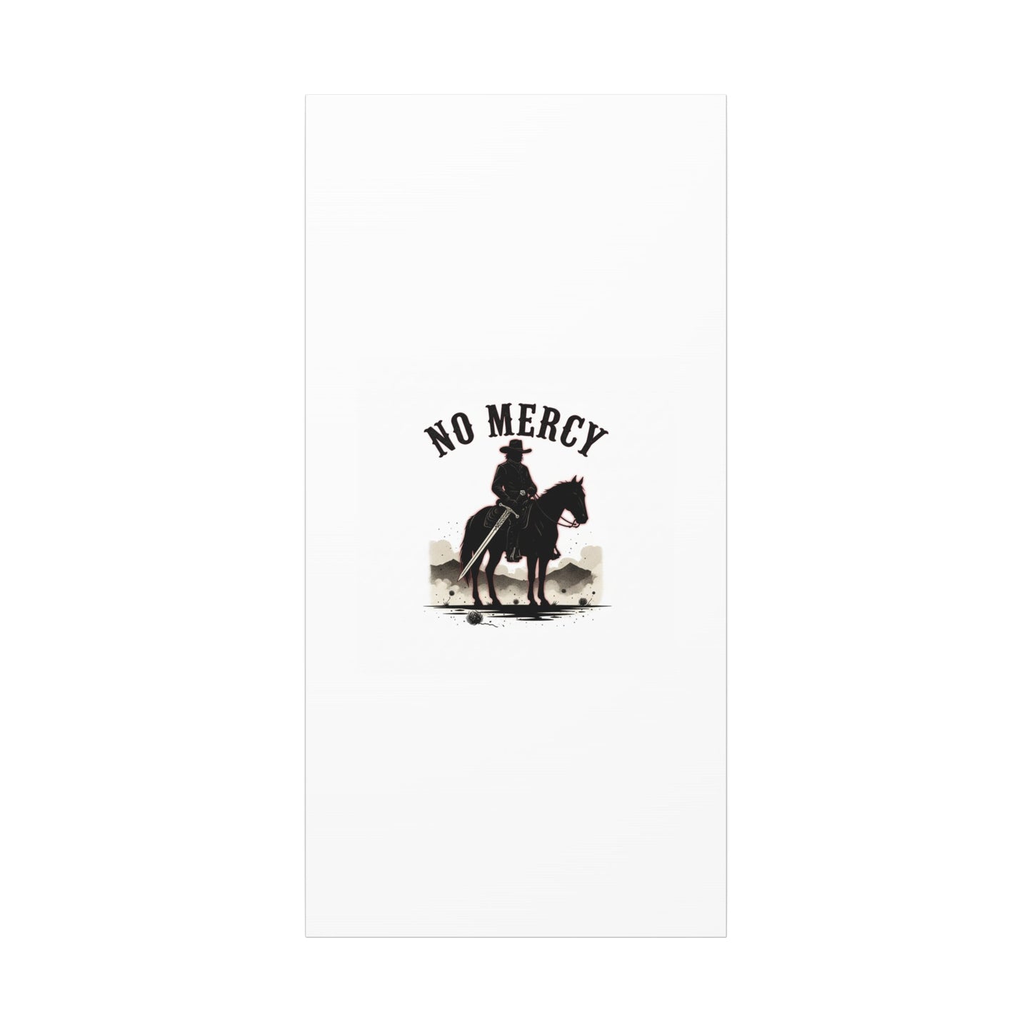 No Mercy Cowboy Skull Canvas | western skull art, gothic Americana